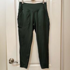 Sage Collective Slim Walker Pocket Dark Green Leggings Women’s Medium.